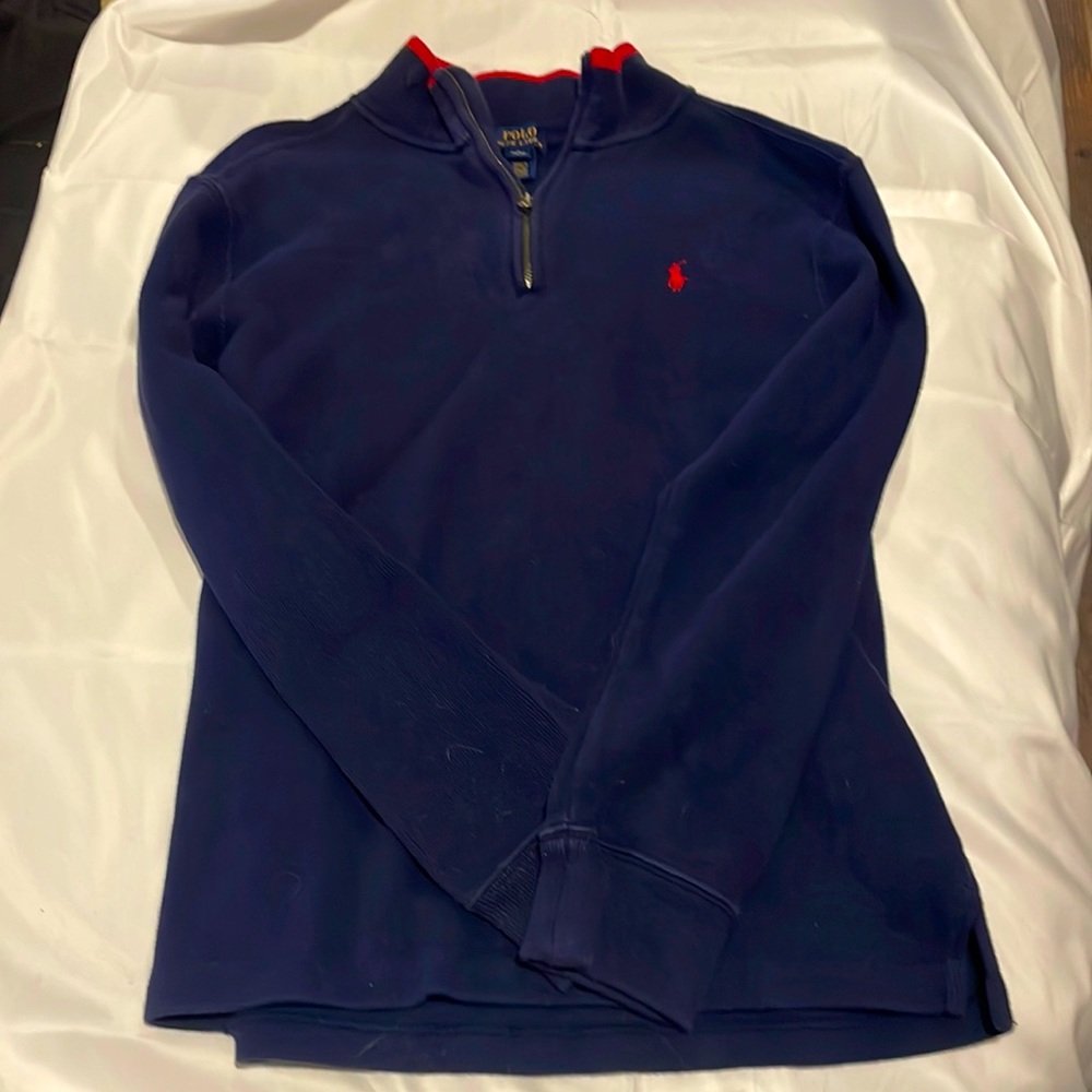 Cotton Polo Pull over. Size Large 14-16.